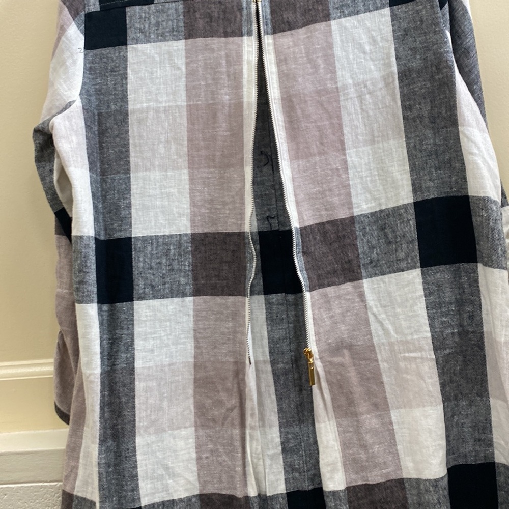 Soft Surroundings Checked Button Up Women’s Mediu… - image 6